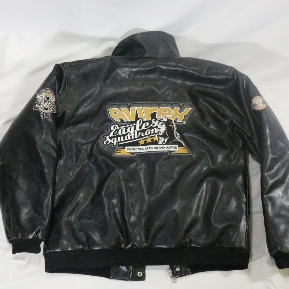 VTG AVIREX American Eagle Squadron  Bomber Jacket Sz XL Men - Picture 2 of 7